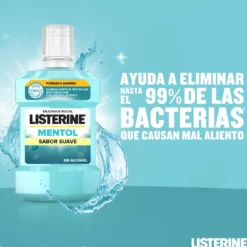 Enjuague Bucal Mentol Sabor Suave Zero Alcohol