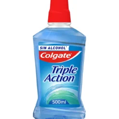 Enjuague Bucal Triple Acción Antibacterias Aliento Fresco