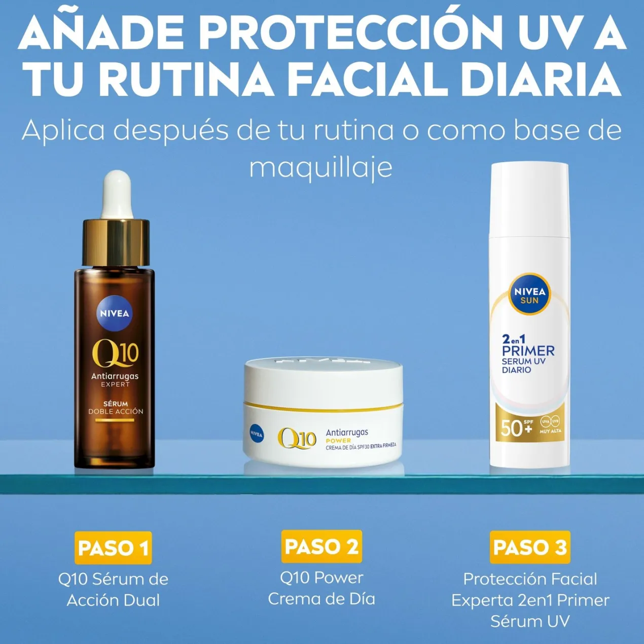 2 en 1 Primer Serum UV Diario Protección Facial SPF50+