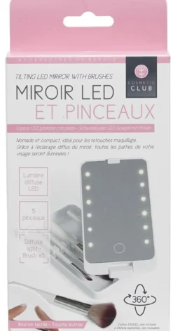 Espejo Led con Pinceles