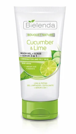 Exfoliante Facial 3 en 1 Pepino & Lima
