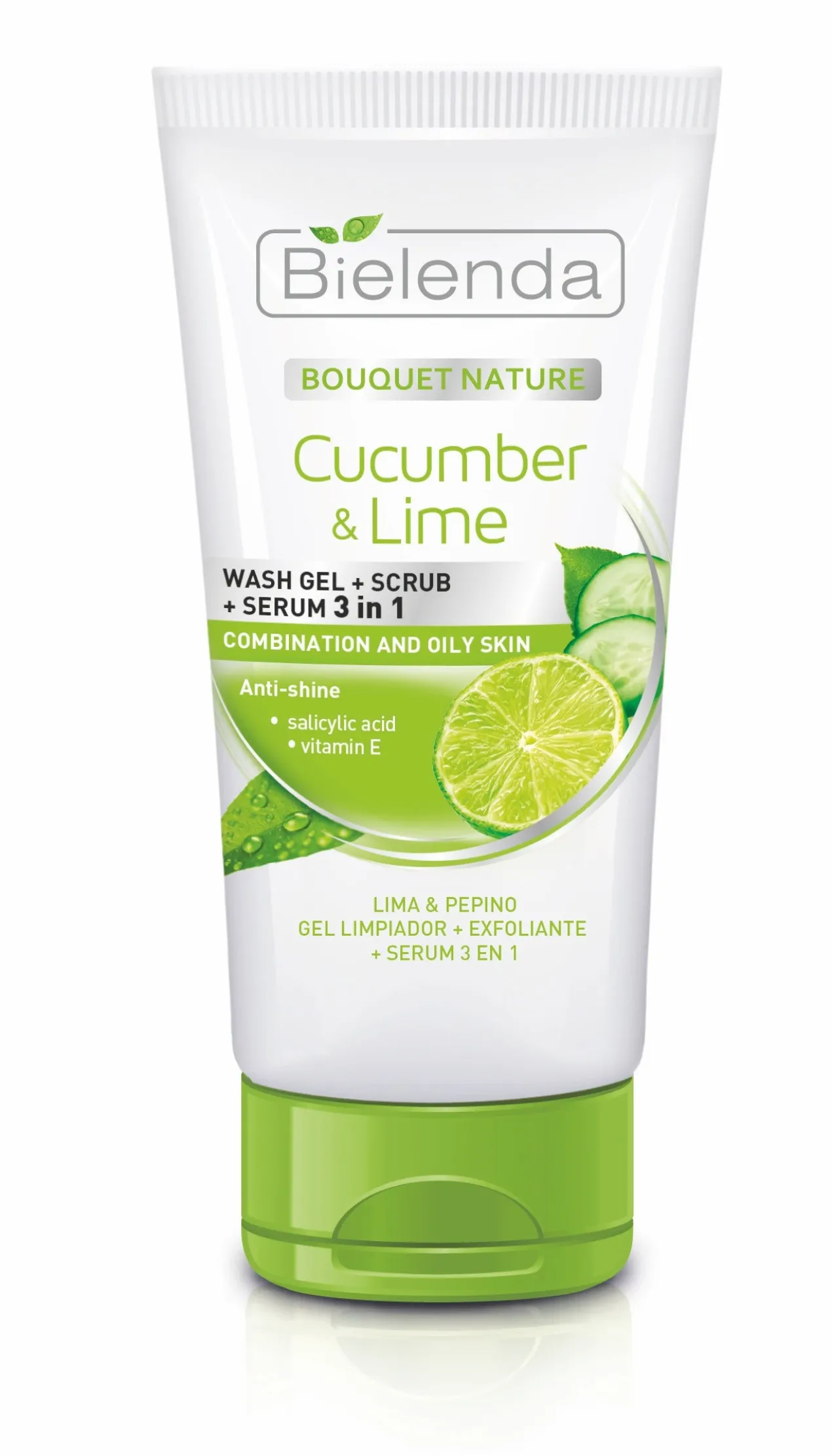 Exfoliante Facial 3 en 1 Pepino & Lima