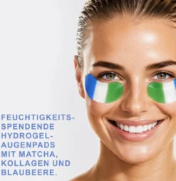 Eye Pad Mask Matcha Collagen Blueberry