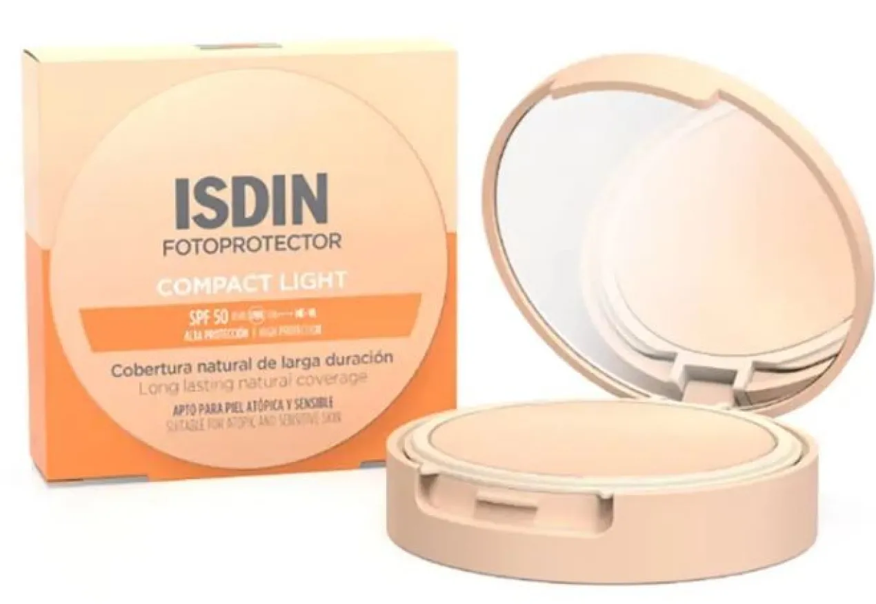 Fotoprotector Compact SPF 50+ Protector solar con color