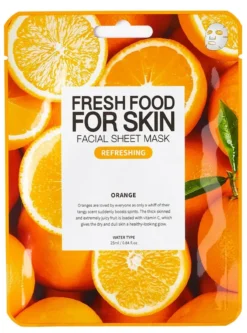 Fresh Food For Skin Facial Sheet Mask Mascarilla Facial de Naranja