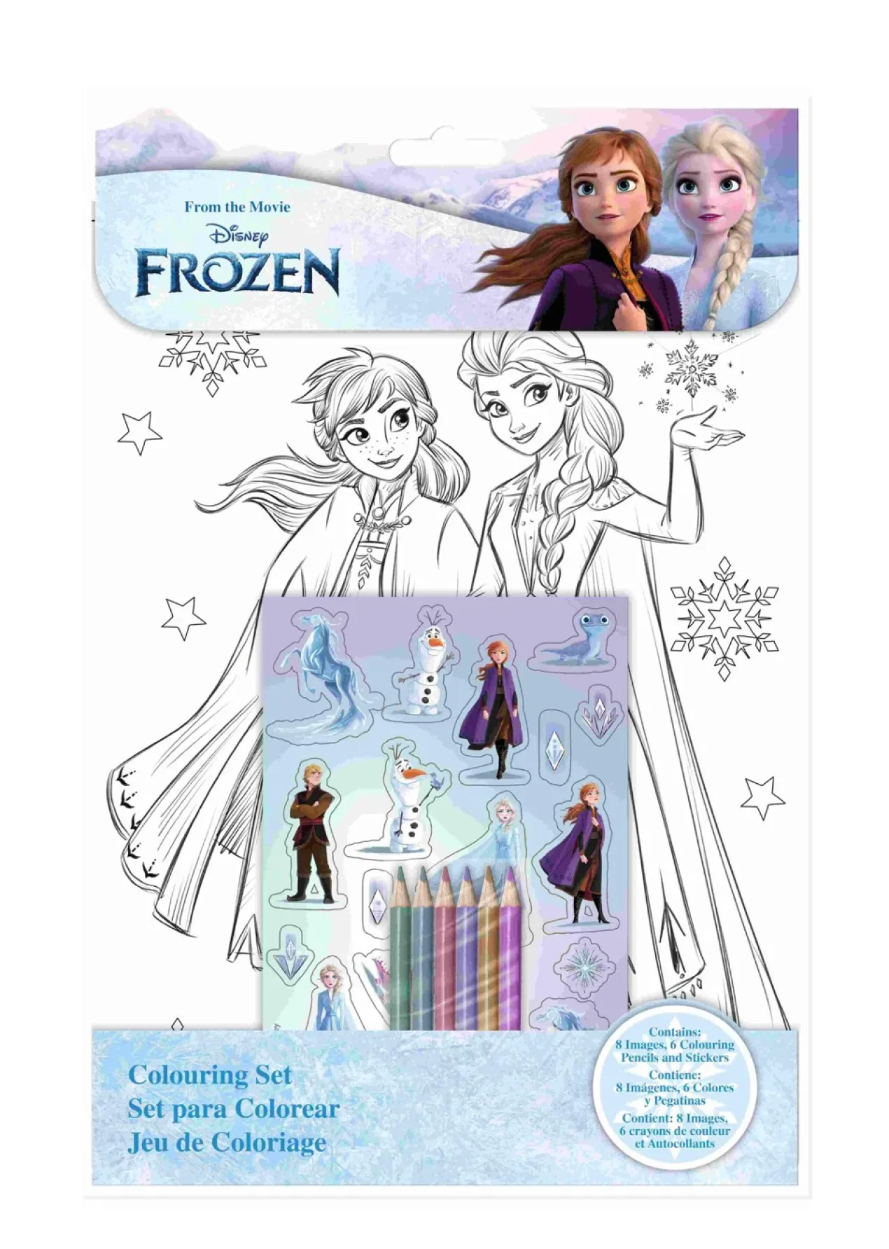 Frozen Set de Colorear con Stickers
