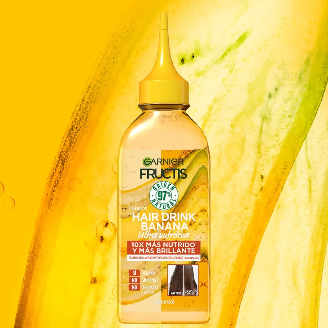 Fructis Hair Drink Tratamiento Banana Ultra Nutritiva
