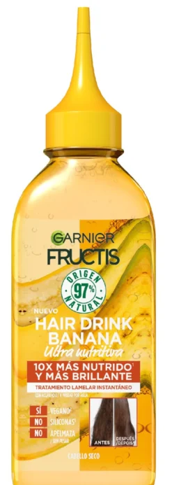 Fructis Hair Drink Tratamiento Banana Ultra Nutritiva
