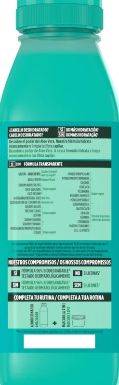 Fructis Hair Food Aloe Vera Champú Hidratante