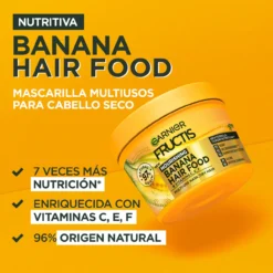 Fructis Hair Food Mascarilla Cabello 3 en 1 Banana