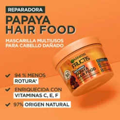 Fructis Hair Food Mascarilla Cabello 3 en 1 Papaya