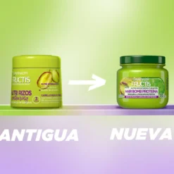 Fructis Mascarilla Capilar Nutri Rizos Hair Bomb Proteína