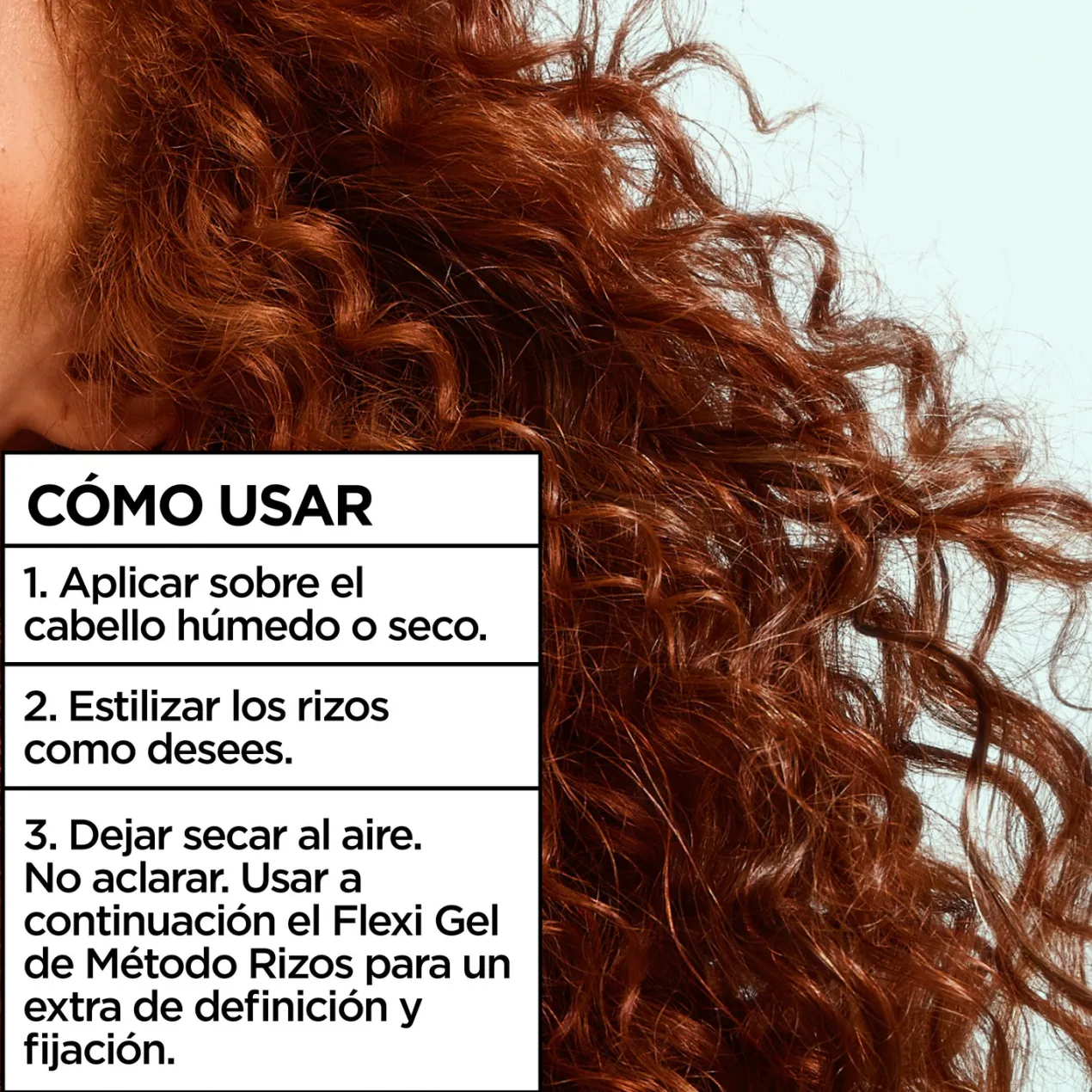 Fructis Método Rizos Crema de Secado al Aire Paso 3