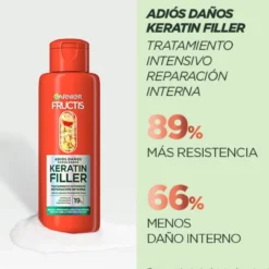Fructis Tratamiento Intensivo Keratin Filler Adiós Daños con Aceite de Marula para cabello dañado