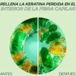 Fructis Tratamiento Intensivo Keratin Filler Adiós Daños con Aceite de Marula para cabello dañado