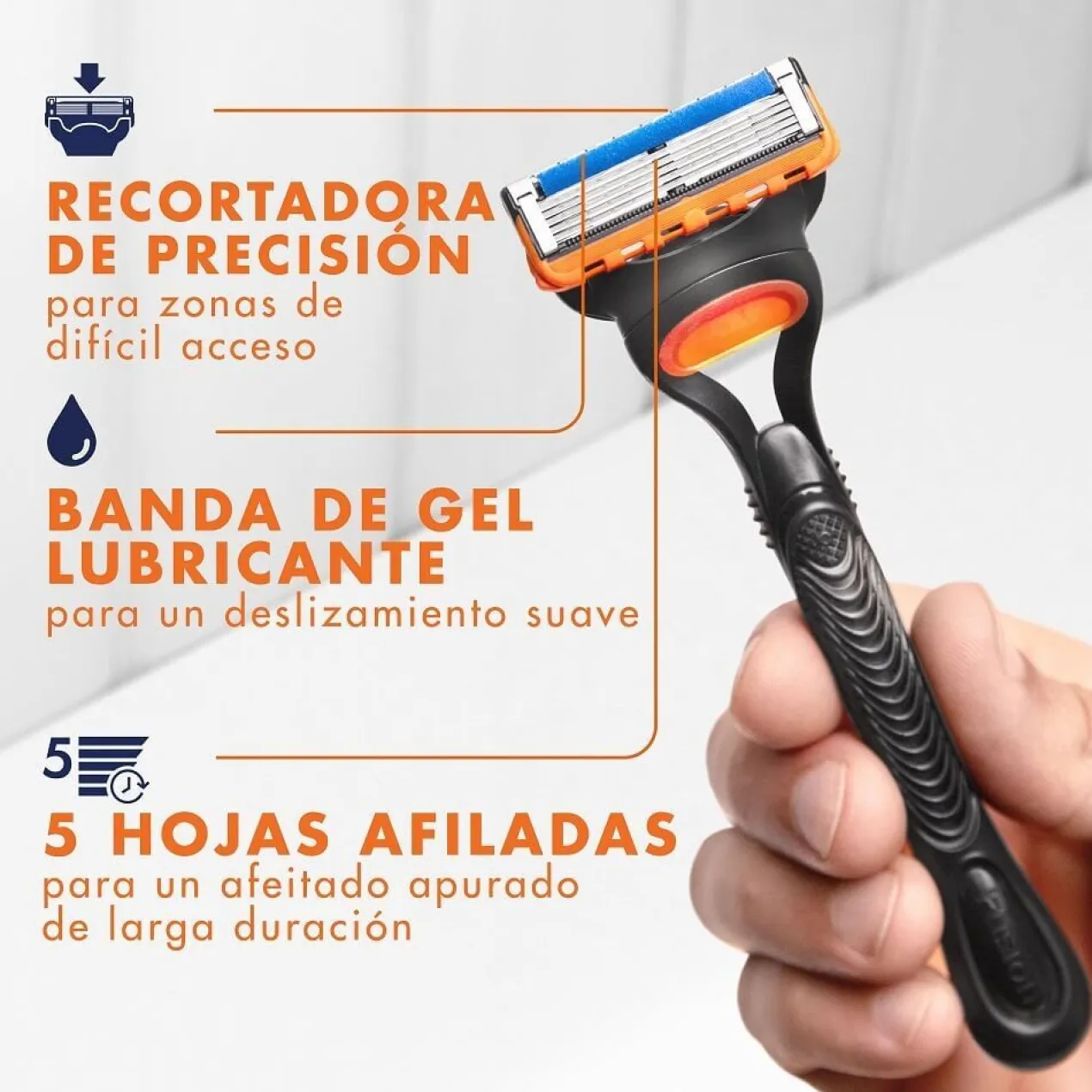 Fusion5 Cuchillas de Recambio para Maquinilla de Afeitar