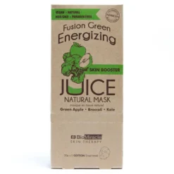 Fusion Green Energizing Mascarilla Natural Booster Zumo Manzana