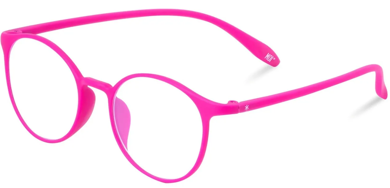 Gafas Redondas Flexibles Rosa