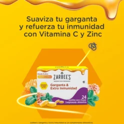 Garganta & Extra Inmunidad Pastillas para Chupar con Miel
