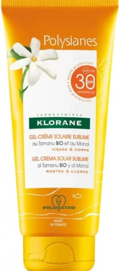 Gel-Crema de Cuidado Solar Sublime con Tamanu Bio y Monoï SPF30
