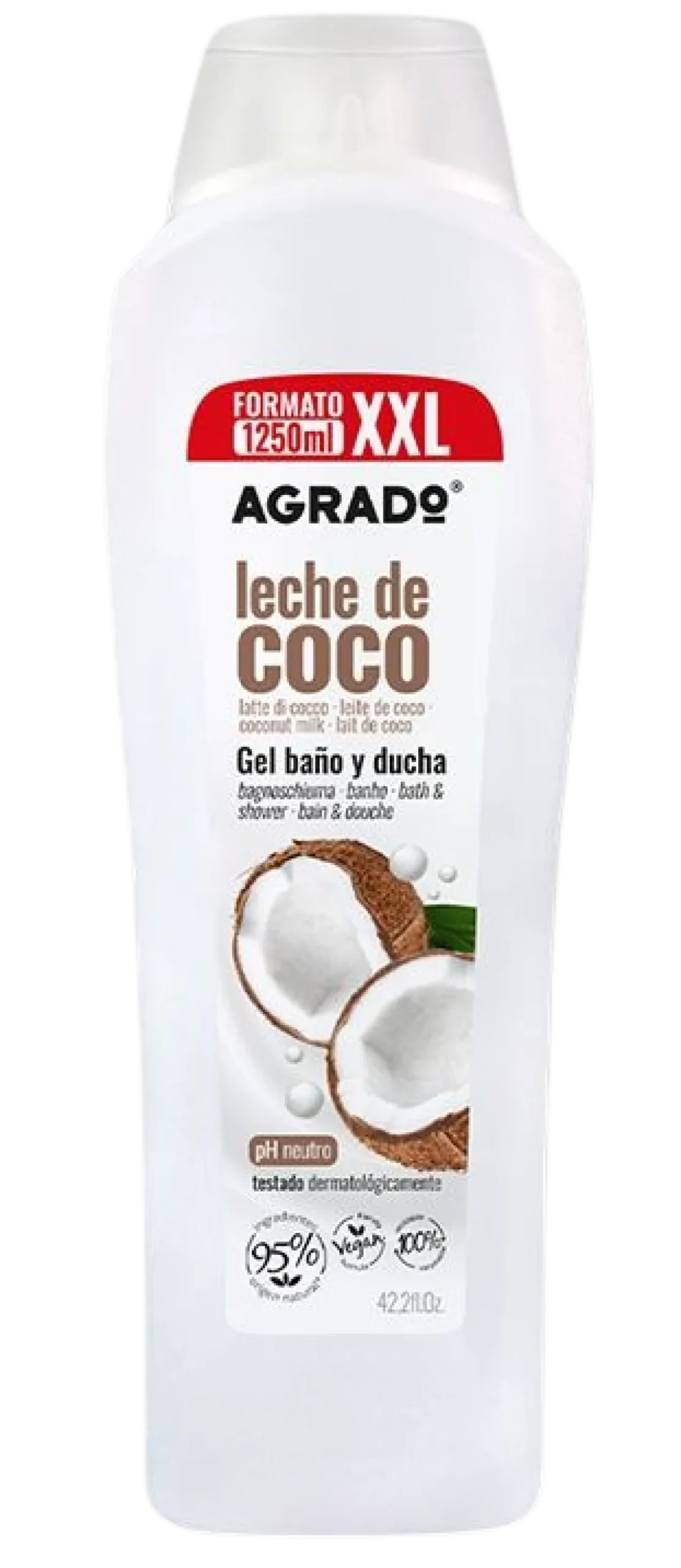 Gel de Baño y Ducha XXL Leche de coco