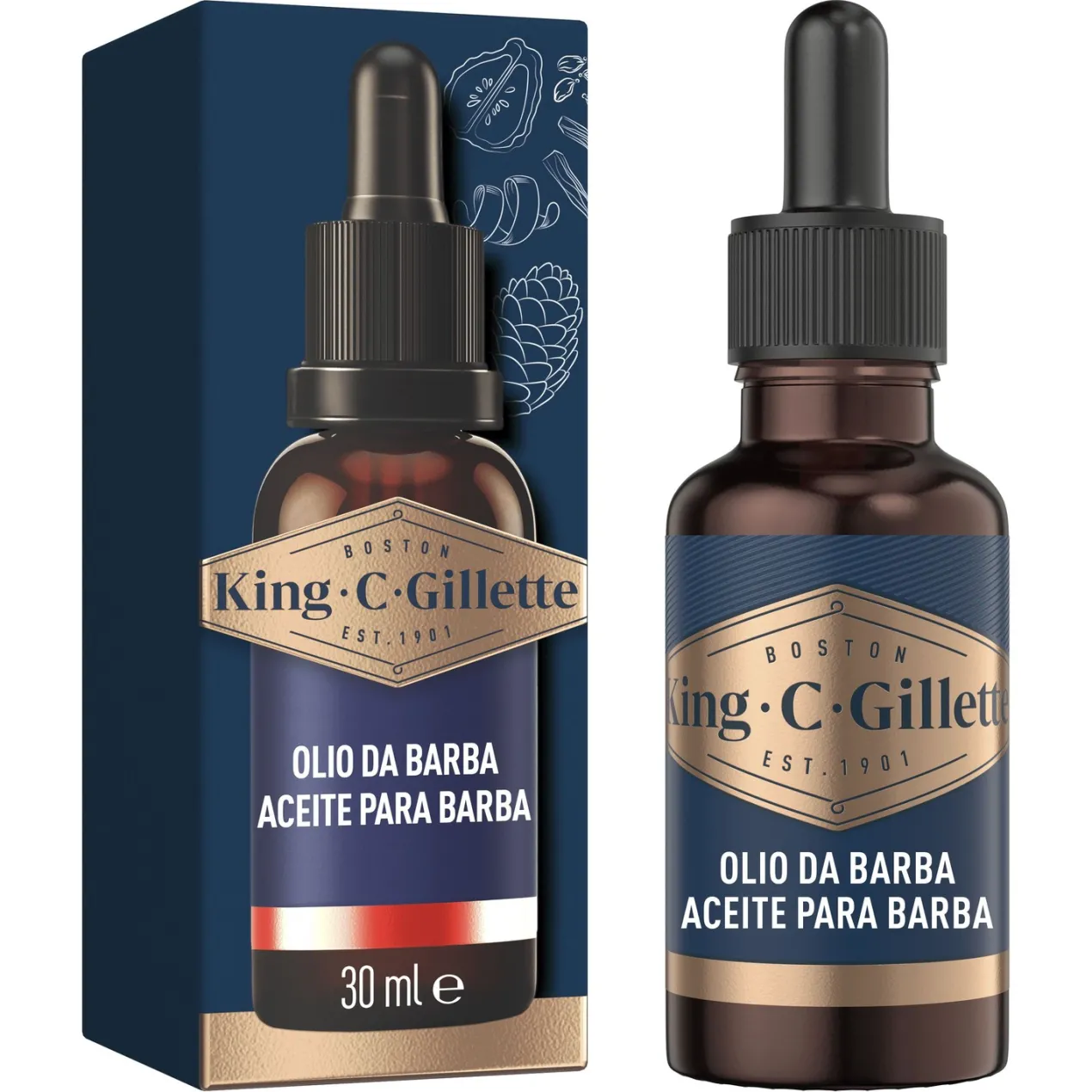 Gillette King C. Aceite De Barba Para Hombre