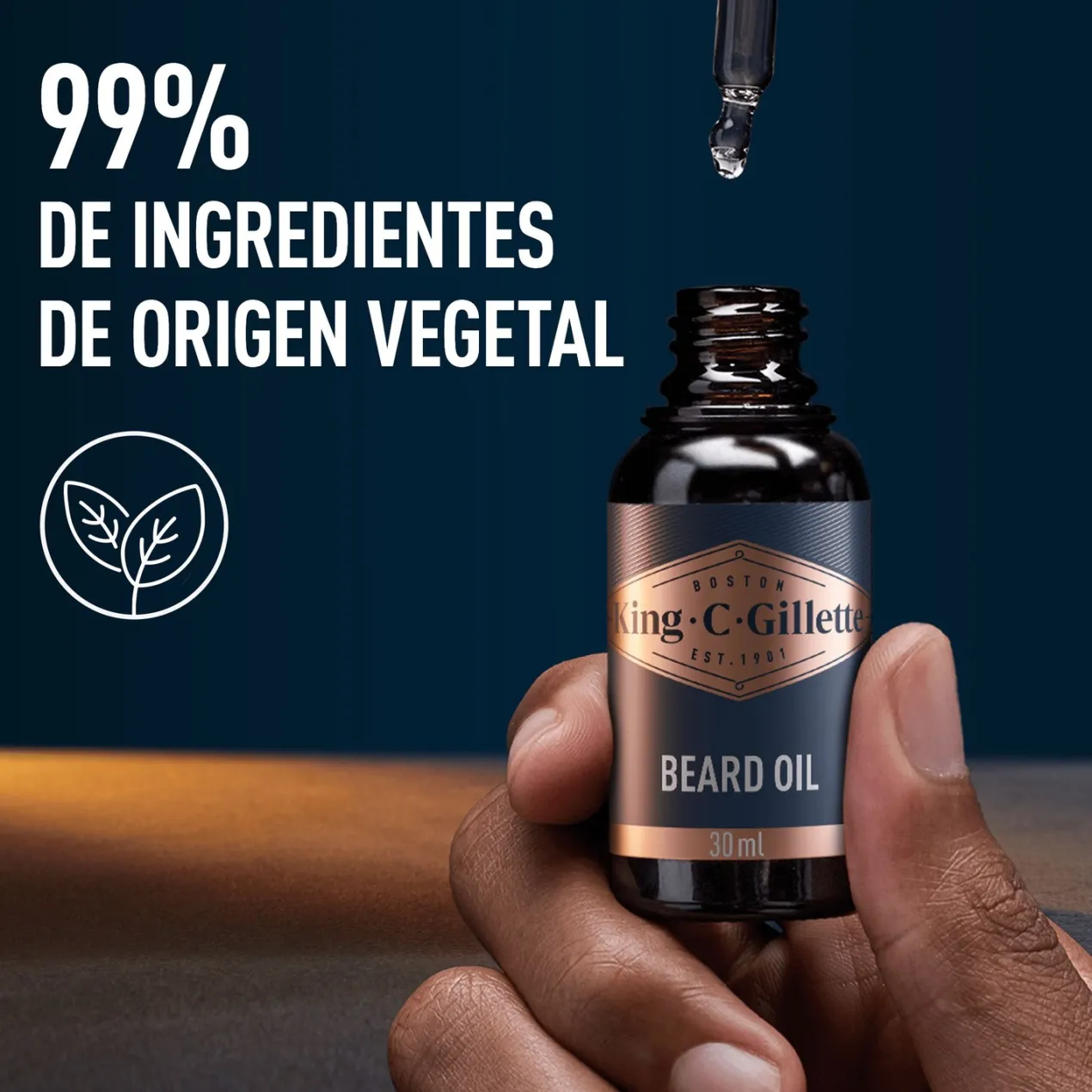 Gillette King C. Aceite De Barba Para Hombre
