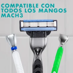 Gillette Mach3 Pack Ahorro 7+1 Recambios Para Maquinillas De Afeitar Para Hombre