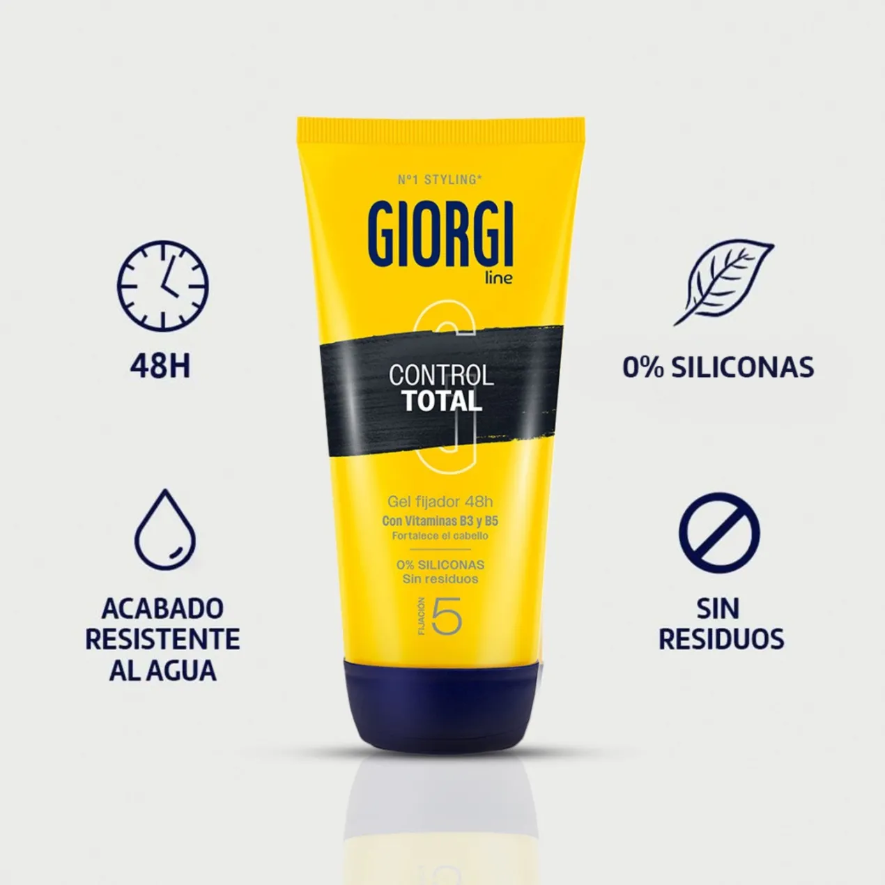 Gomina Control Total Gel Fijador 48H XXL