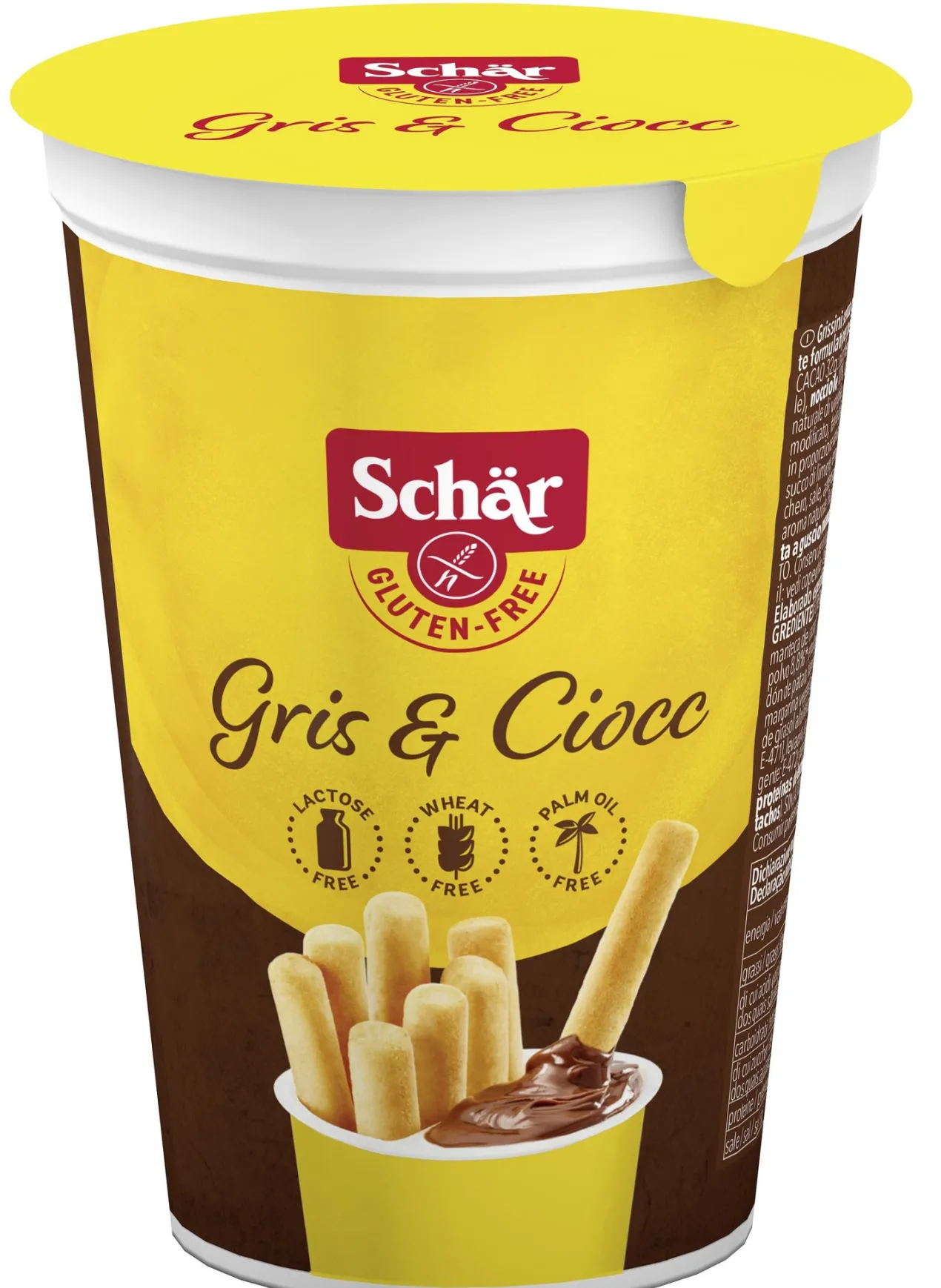 Grissini sin Gluten con Crema de Cacao