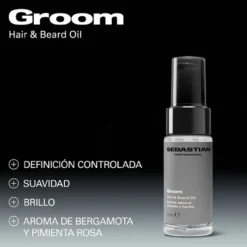 Groom Aceite de Cabello y Barba para Hombre