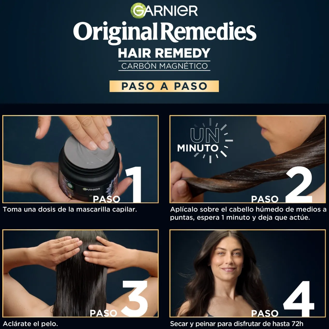 Hair Remedy Mascarilla Hidratación de Carbón Magnético