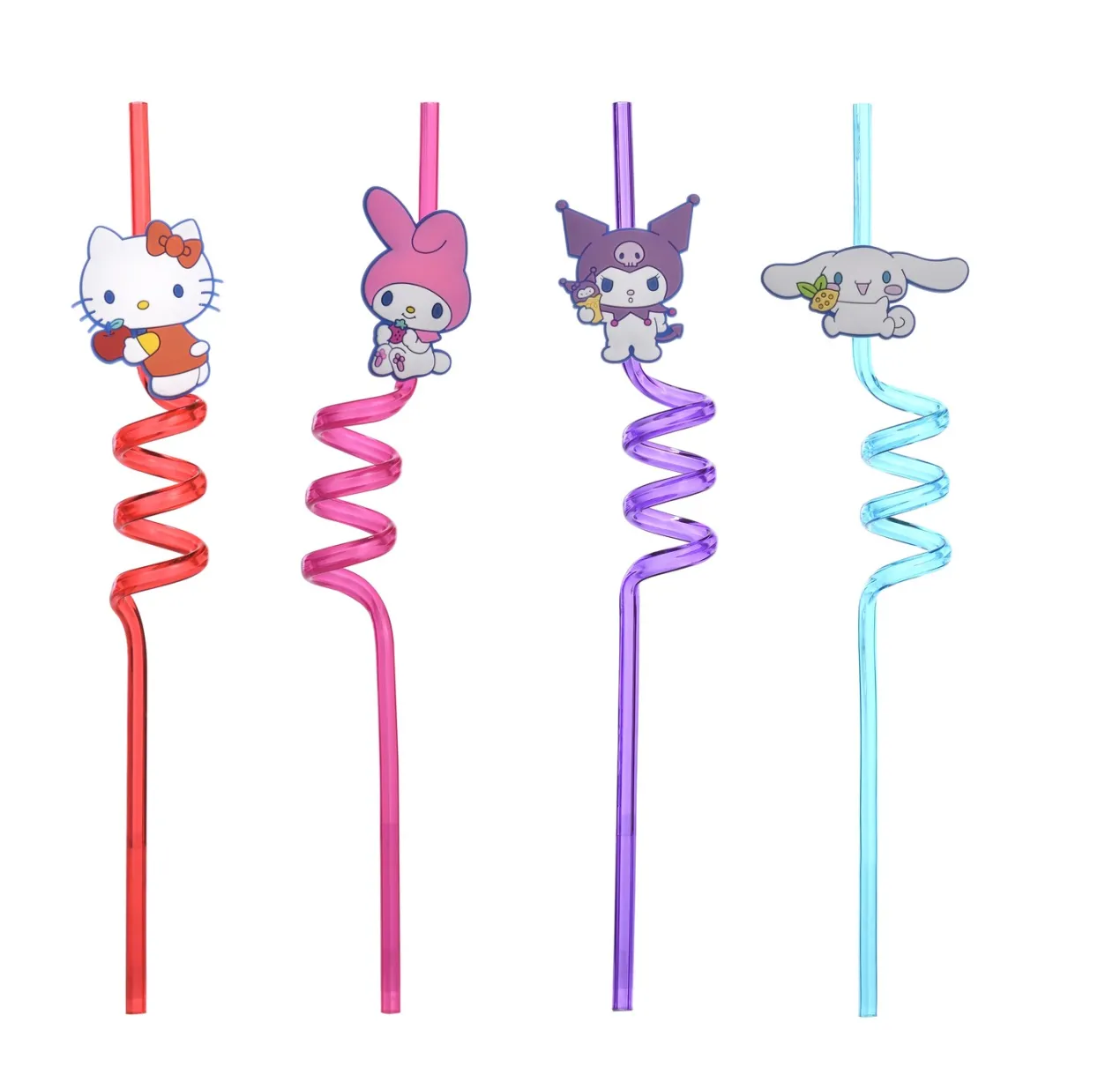 Hello Kitty and Friends Set Pajitas Reutilizables