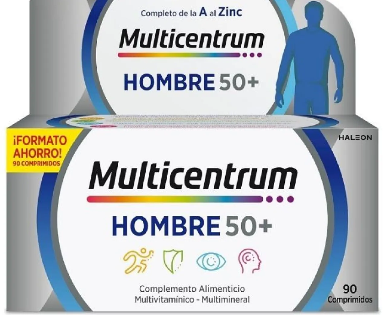 Hombre 50+ Complemento Alimenticio Multivitamínico y Multimineral
