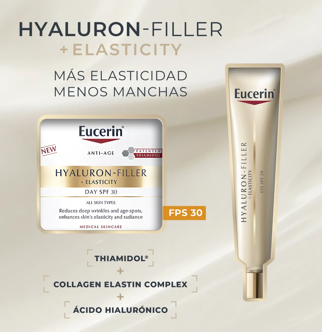 Hyaluron Filler + Elasticity Crema de Dia SPF30 + Contorno de Ojos