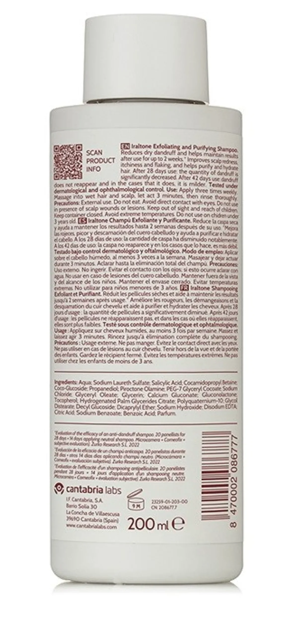 Iraltone Champú Exfoliante y Purificante