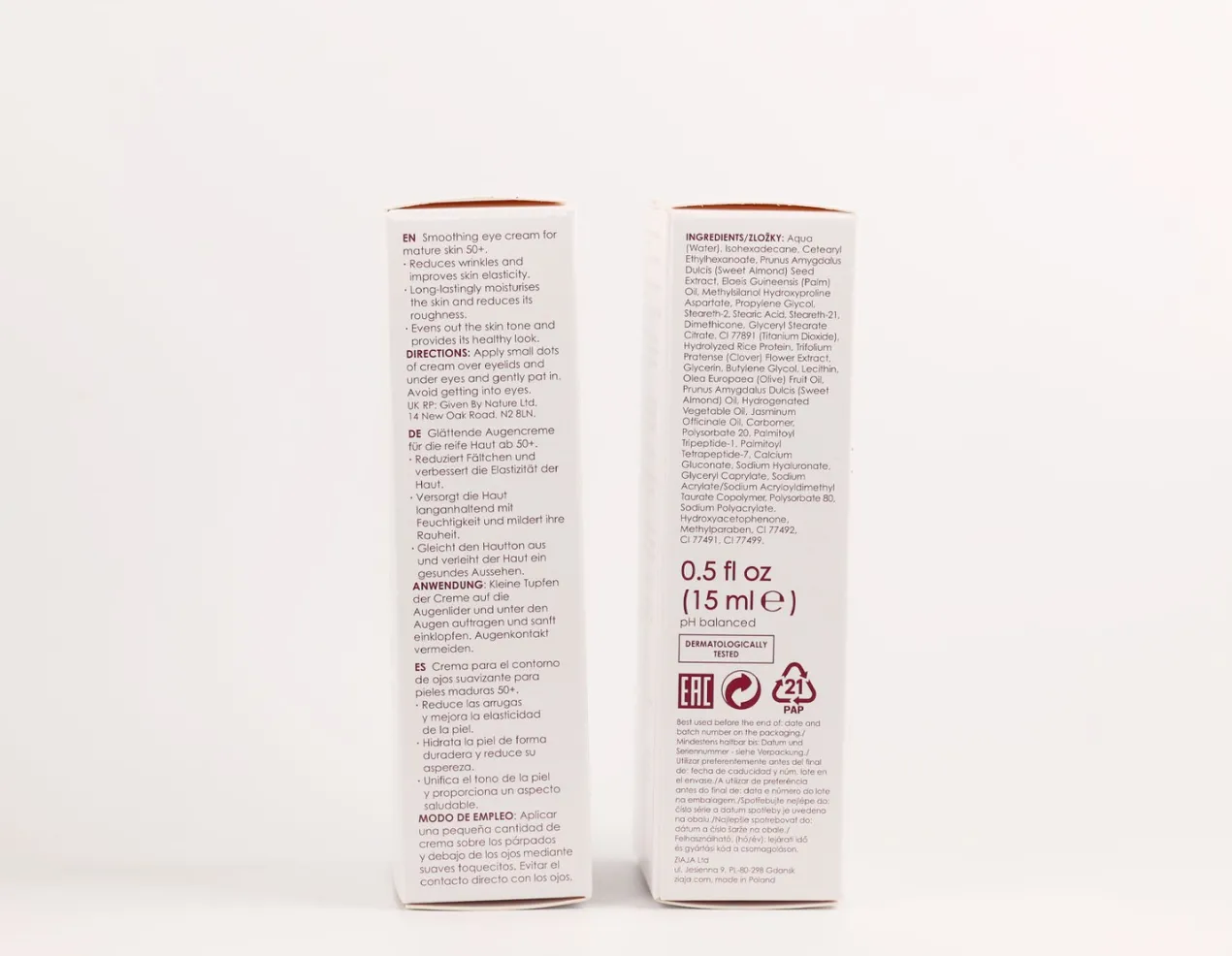 Jasmíne Crema Contorno de Ojos Antiarrugas