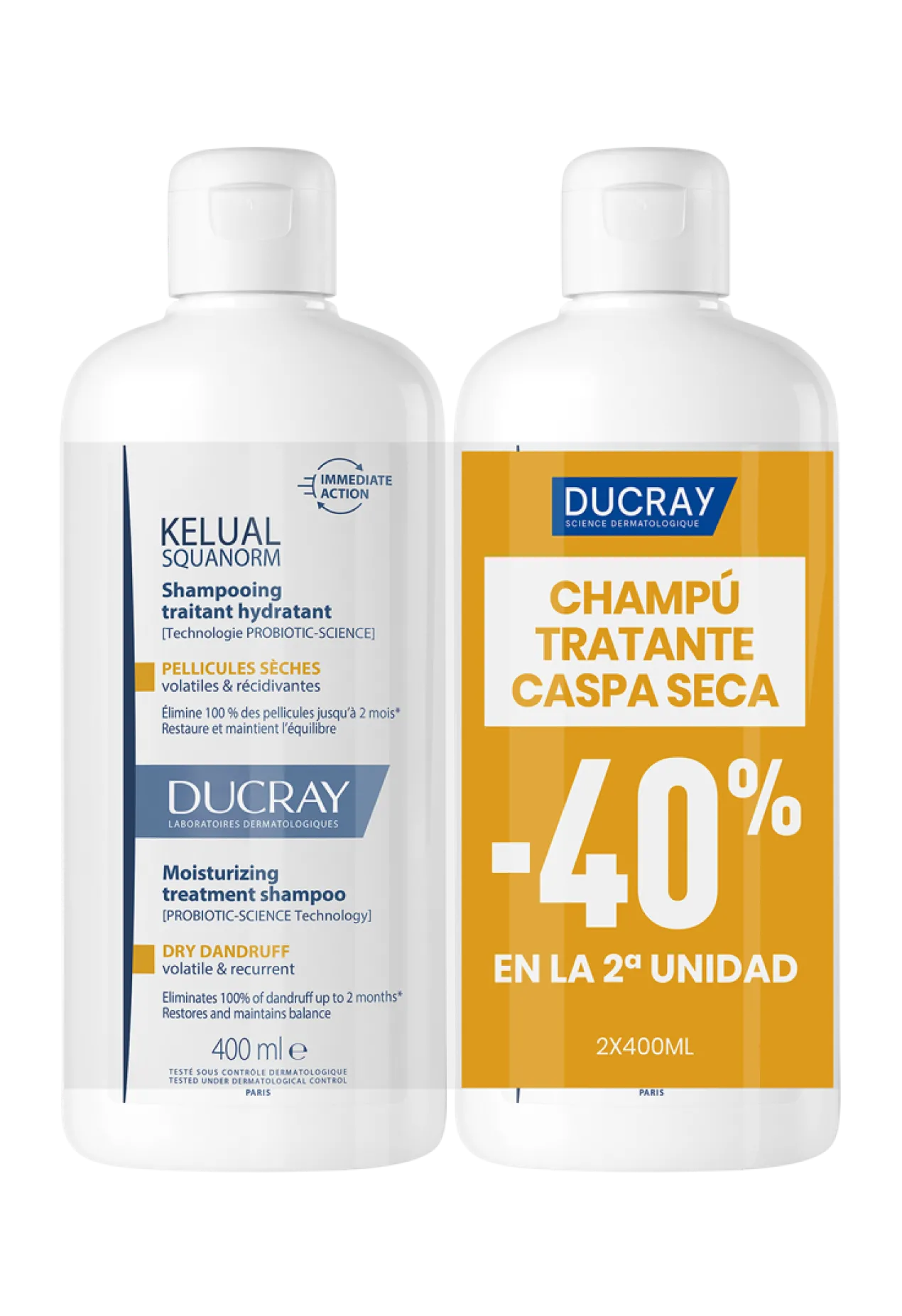 Kelual Squanorm Champú Tratamiento Hidratante Caspa Seca