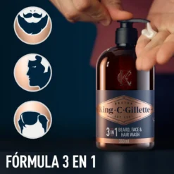 King C. Gillette Perfect Beard Care Travel Kit Set Cuidado de Barba