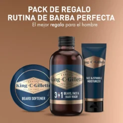 King C. Gillette Perfect Beard Care Travel Kit Set Cuidado de Barba