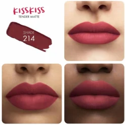 KissKiss Tender Matte Barra de Labios Mate Luminosa Confort 16h
