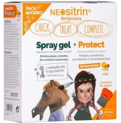 Kit Antipiojos Spray Gel Tratamiento + Protect Acondicionador