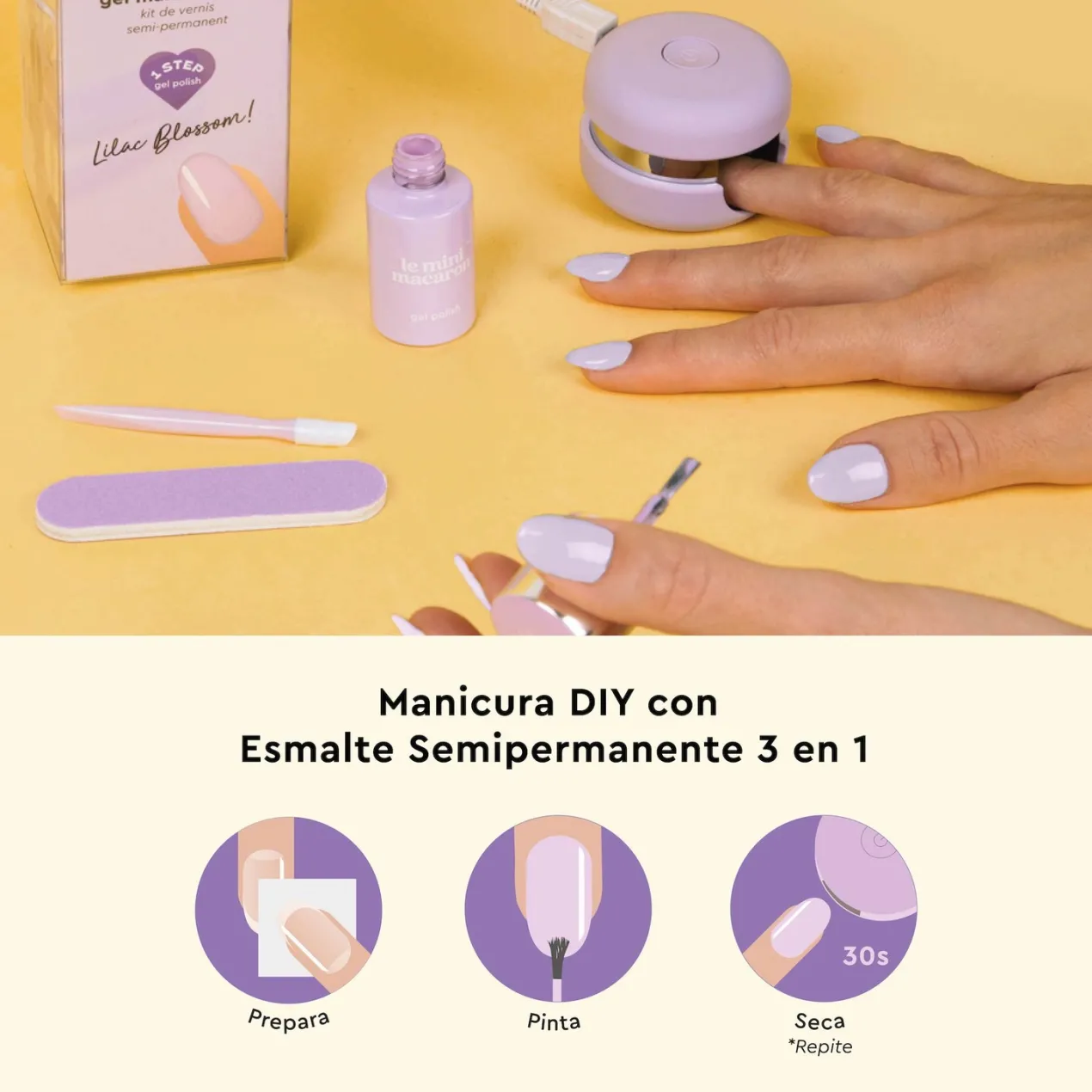 Kit de Manicura Semipermanente Lilac Blossom