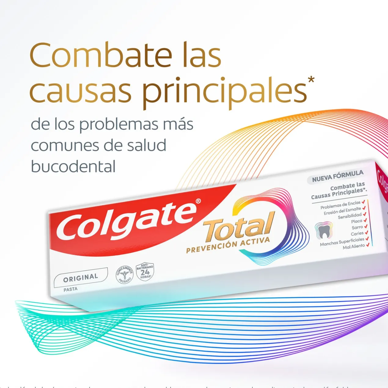 Kit de Viaje Portátil Cepillo Dental Suave + Pasta de Dientes Total Prevención Activa Original