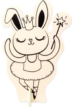 Lady Bunny de Madera para Decorar y Pintar