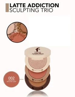 Latte 3-Tiered Blush, Highlighter and Bronzer Palette
