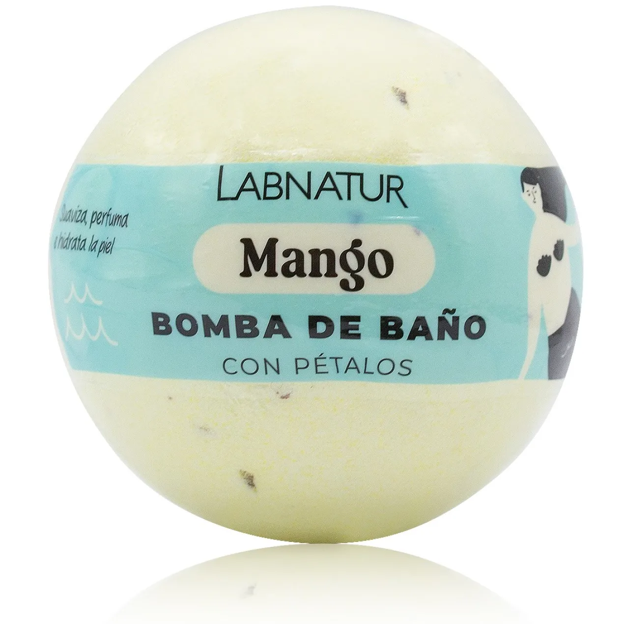 Lavanda Bomba de Baño con Pétalos