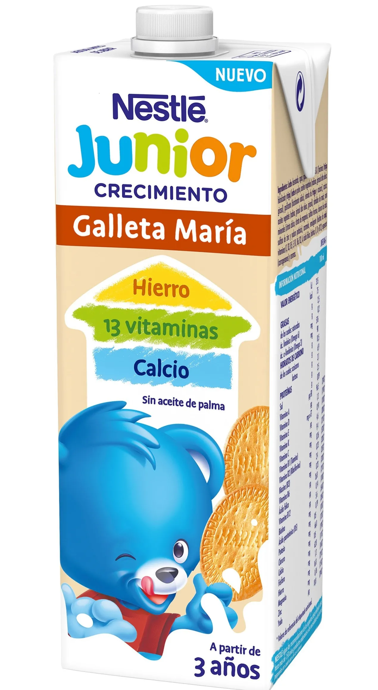 Leche Júnior Crecimiento Galleta María