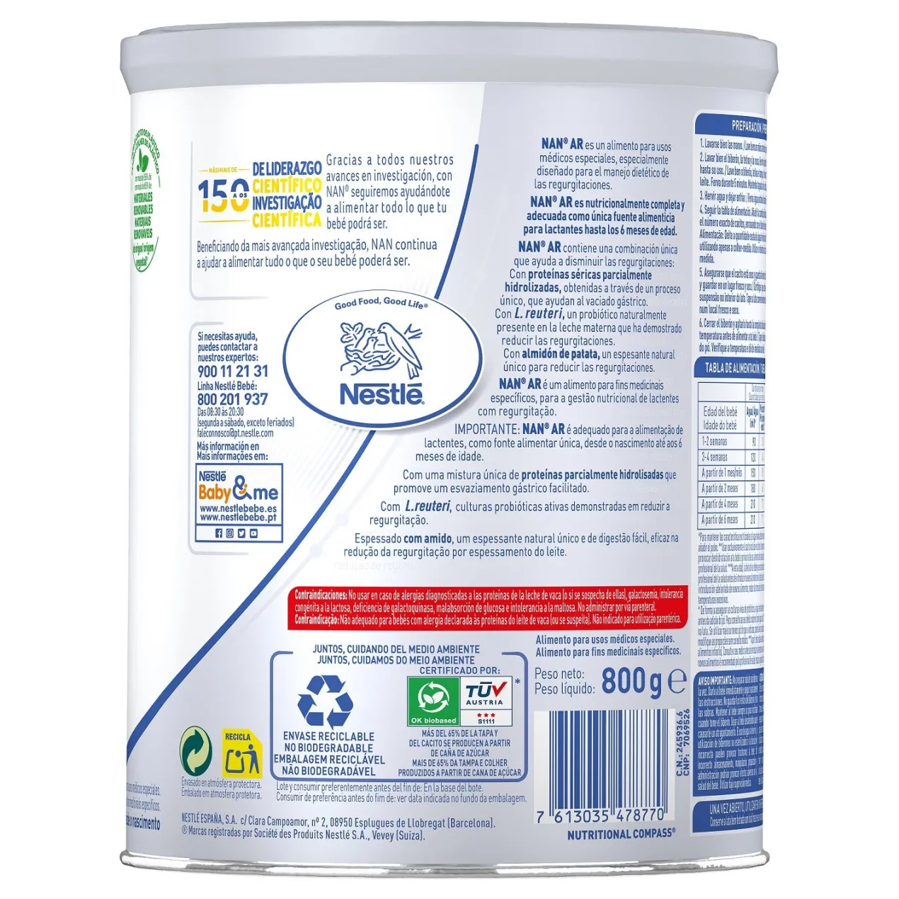 Leche Nan Expert Lactantes con Regurgitaciones