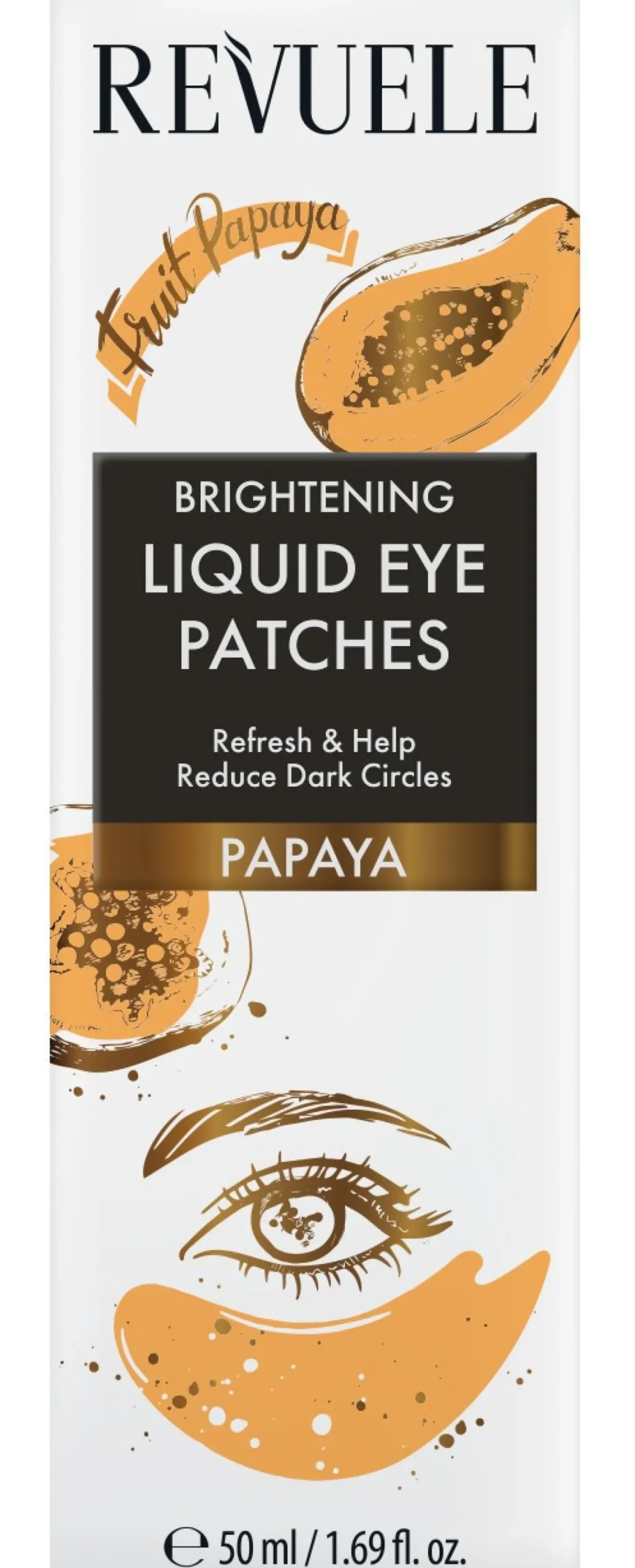 Liquid Eyes Patches Parches Líquidos Iluminadores Contorno de ojos Papaya